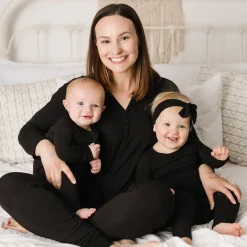 Mommy & Me|Mommy & Me<Little Sleepies Women's Pajama Top Black