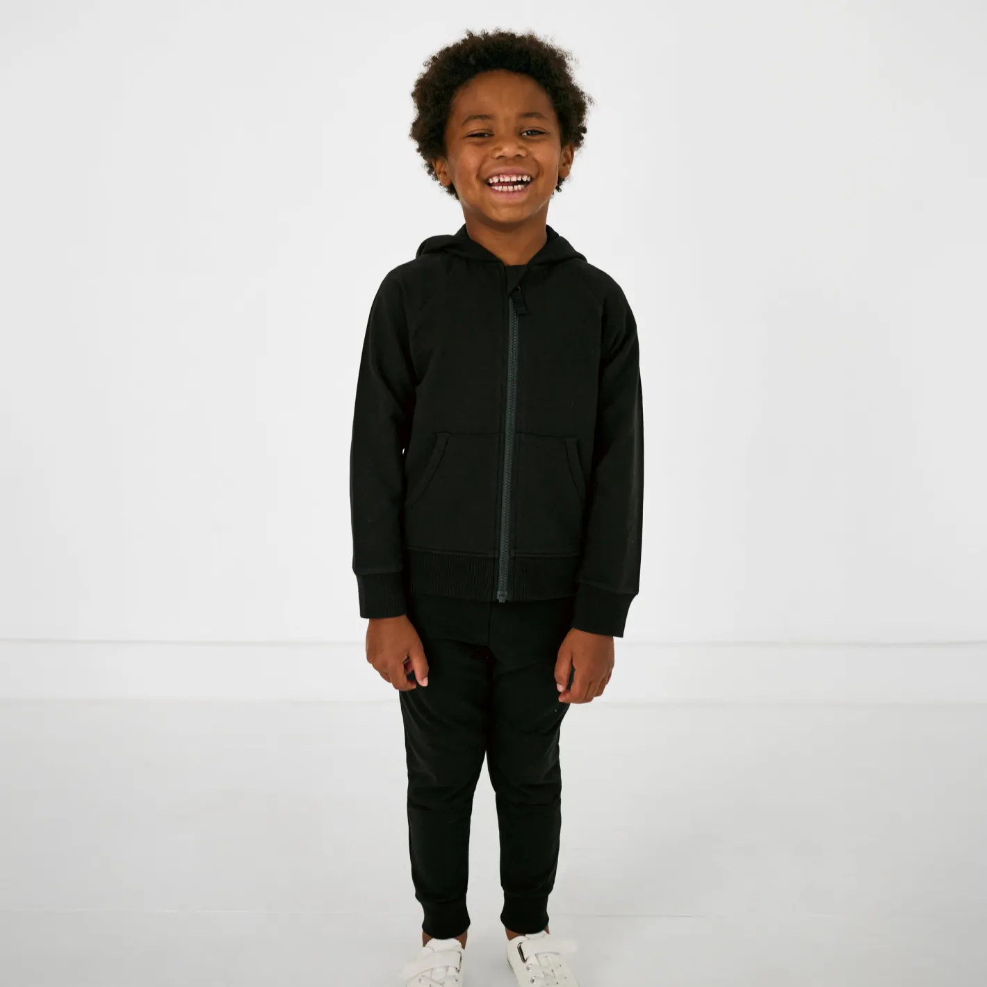 Everyday Essentials|Everyday Essentials<Little Sleepies Zip Hoodie Black