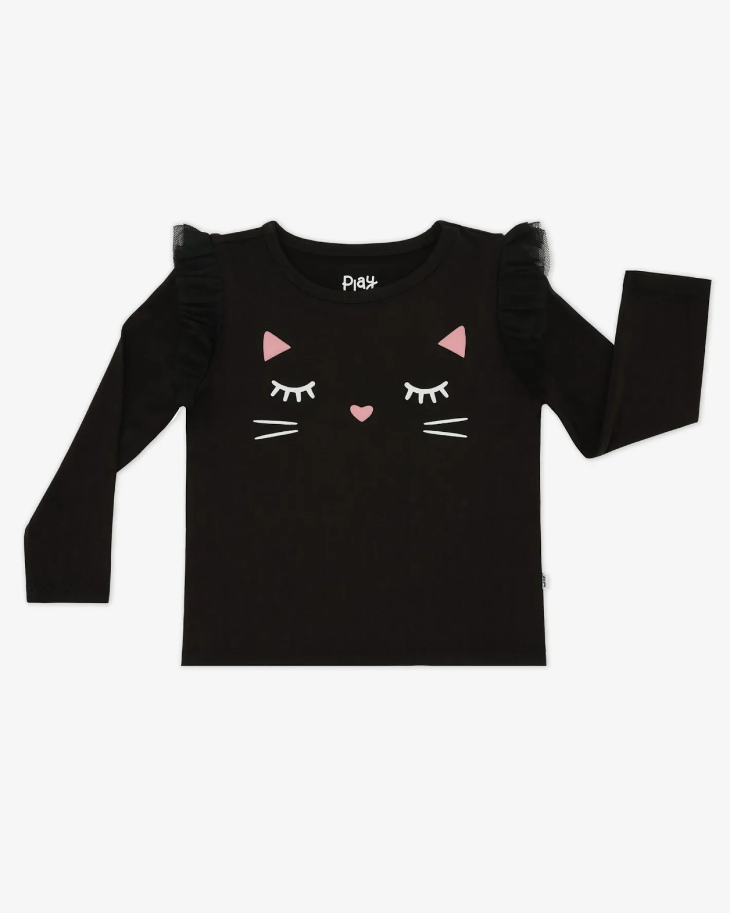 Tops & Tees|Tops & Tees<Little Sleepies Mesh Flutter Tee Black Cat