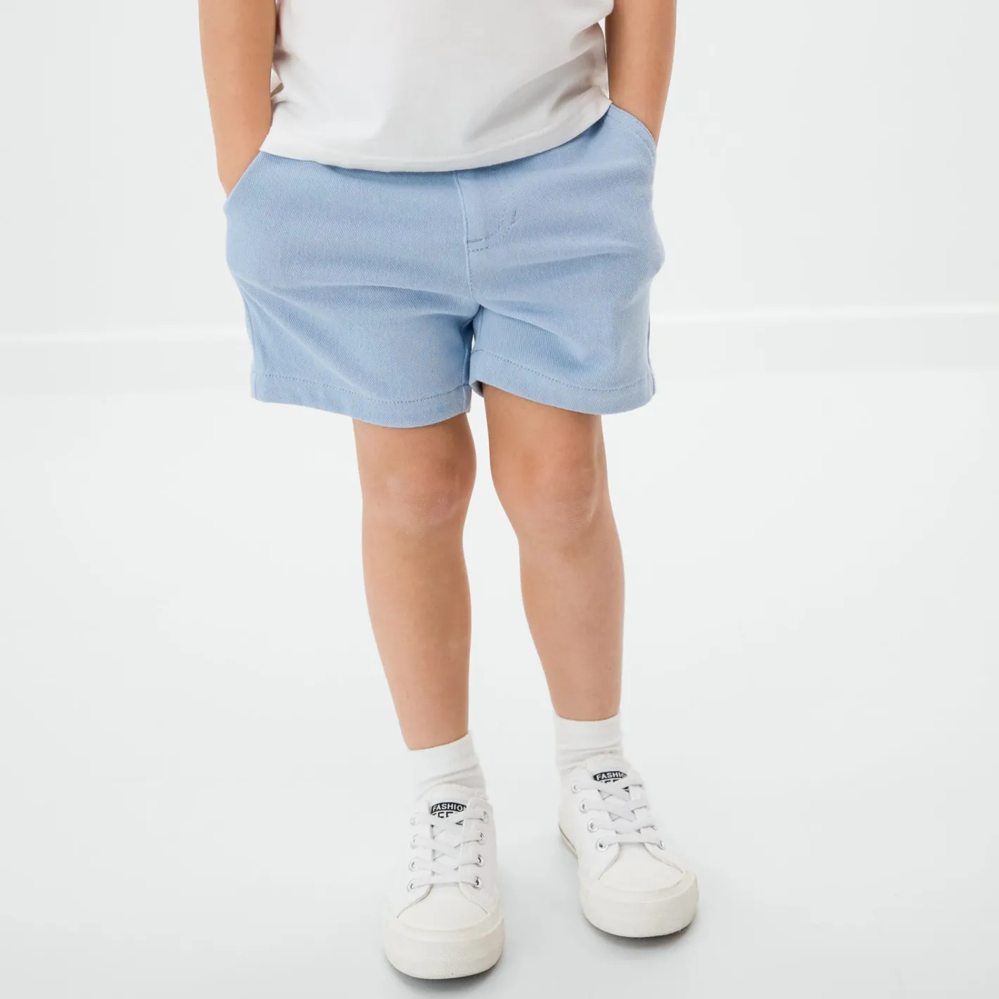 Everyday Essentials|Everyday Essentials<Little Sleepies Chino Shorts Blue Bliss