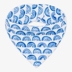 Bibs<Little Sleepies Bandana Bib Blue Rainbows