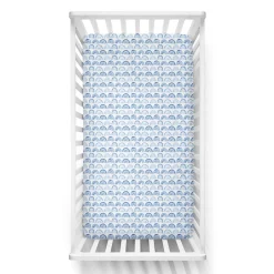 Sheets<Little Sleepies Fitted Crib Sheet Blue Rainbows