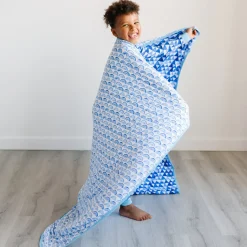 Cloud Blankets|Cloud Blankets<Little Sleepies Large Cloud Blanket® Blue Rainbows