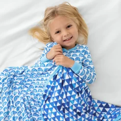 Cloud Blankets|Cloud Blankets<Little Sleepies Large Cloud Blanket® Blue Rainbows