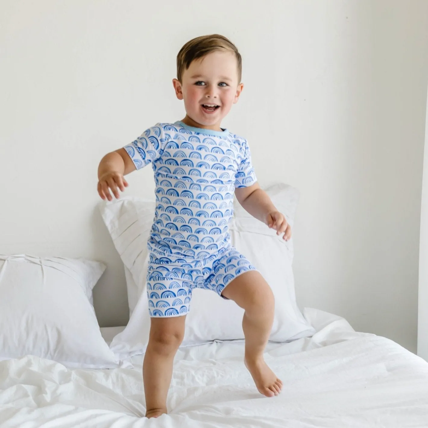 Two-Piece Pj Sets|Two-Piece Pj Sets<Little Sleepies Two-Piece Pajama Set Blue Rainbows