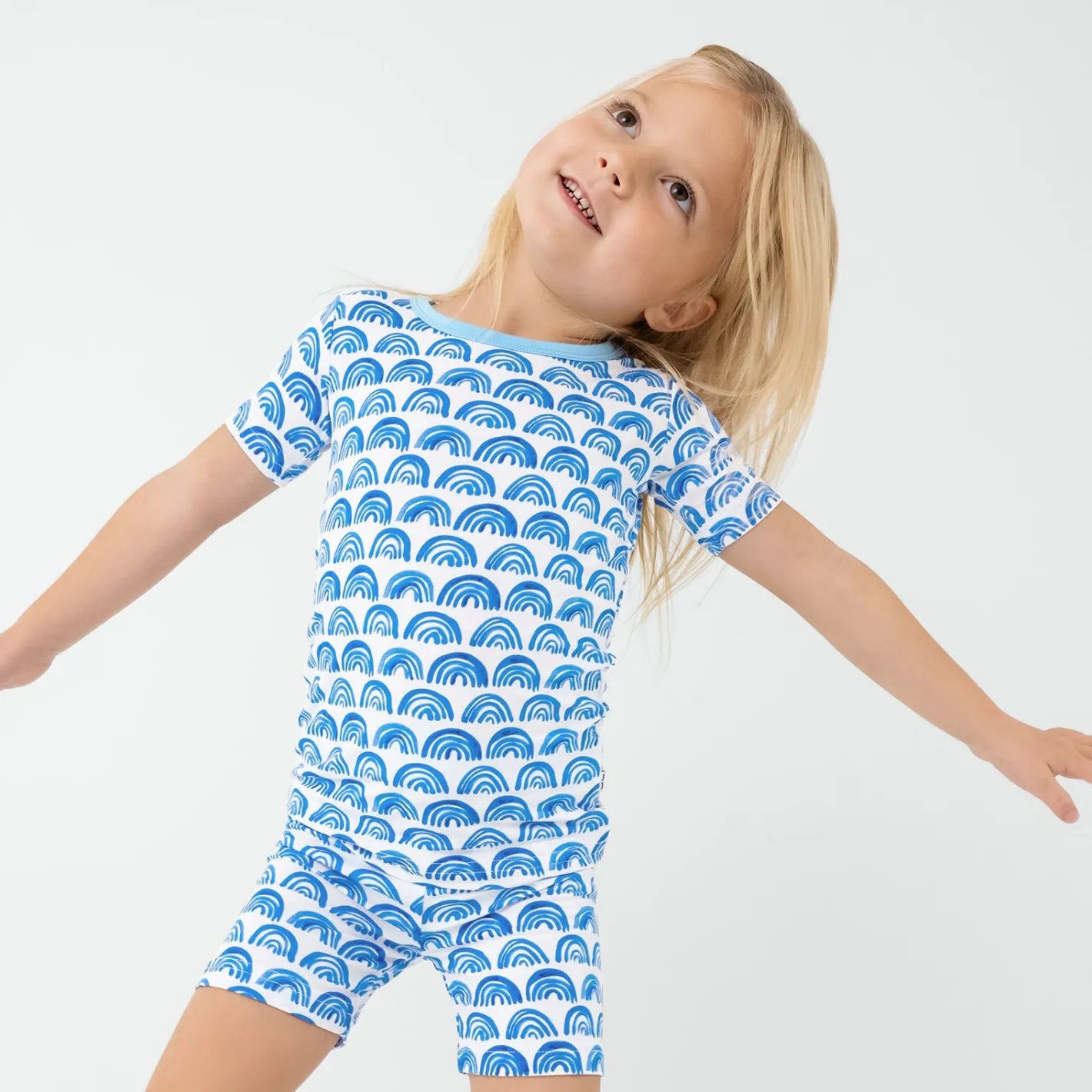 Two-Piece Pj Sets|Two-Piece Pj Sets<Little Sleepies Two-Piece Pajama Set Blue Rainbows