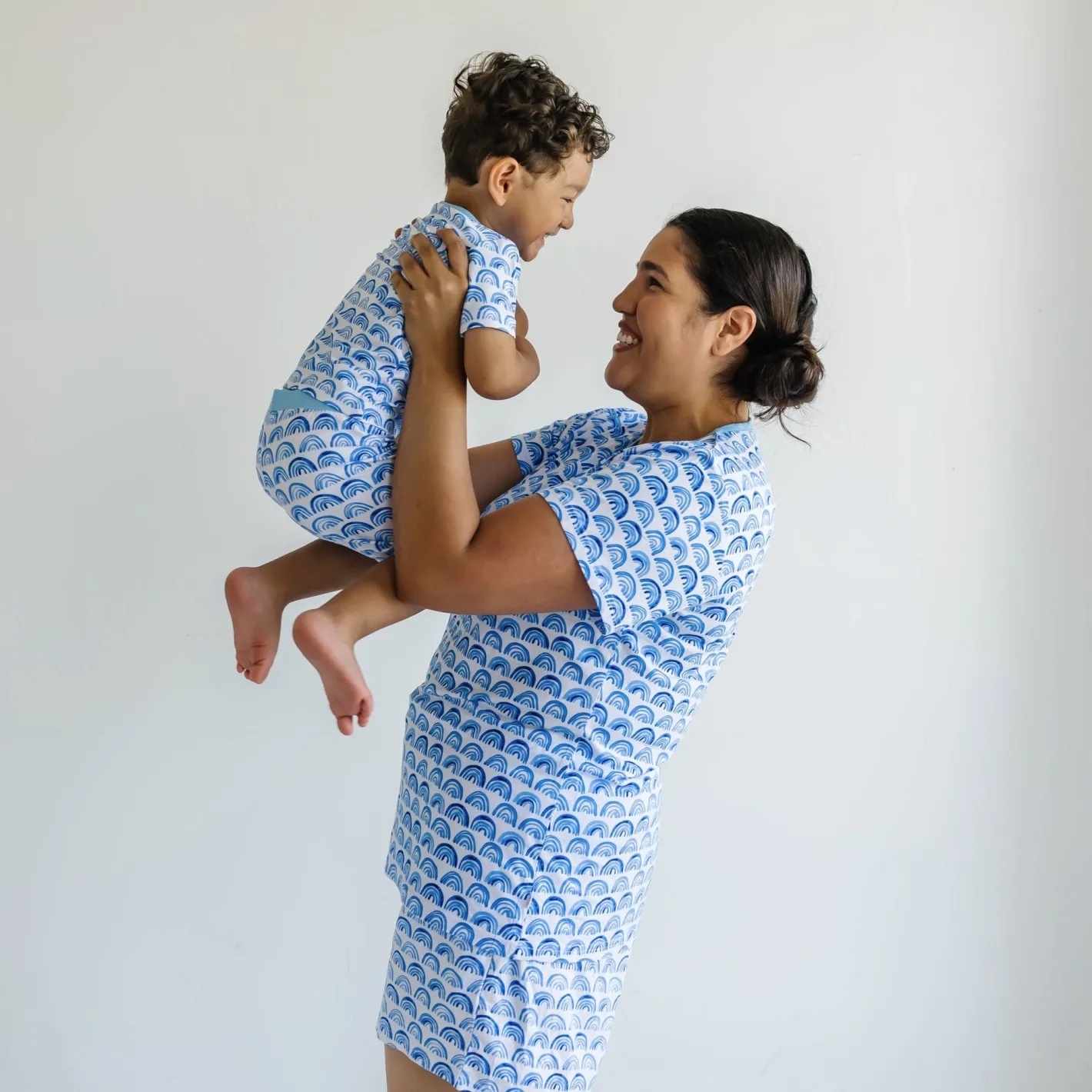 Two-Piece Pj Sets|Two-Piece Pj Sets<Little Sleepies Two-Piece Pajama Set Blue Rainbows