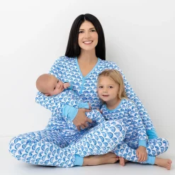 Mommy & Me|Mommy & Me<Little Sleepies Women's Pajama Pants Blue Rainbows
