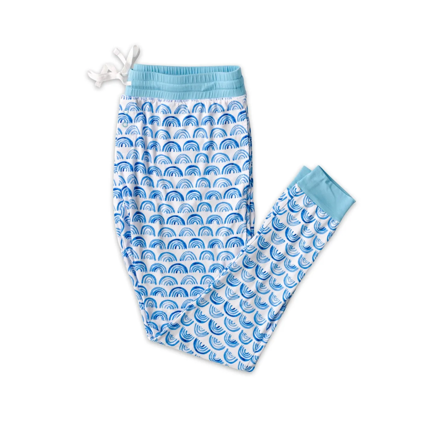 Mommy & Me|Mommy & Me<Little Sleepies Women's Pajama Pants Blue Rainbows