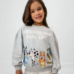 Tops & Tees|Tops & Tees<Little Sleepies Drop Shoulder Crewneck Bluey & Friends
