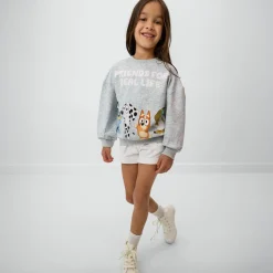 Tops & Tees|Tops & Tees<Little Sleepies Drop Shoulder Crewneck Bluey & Friends