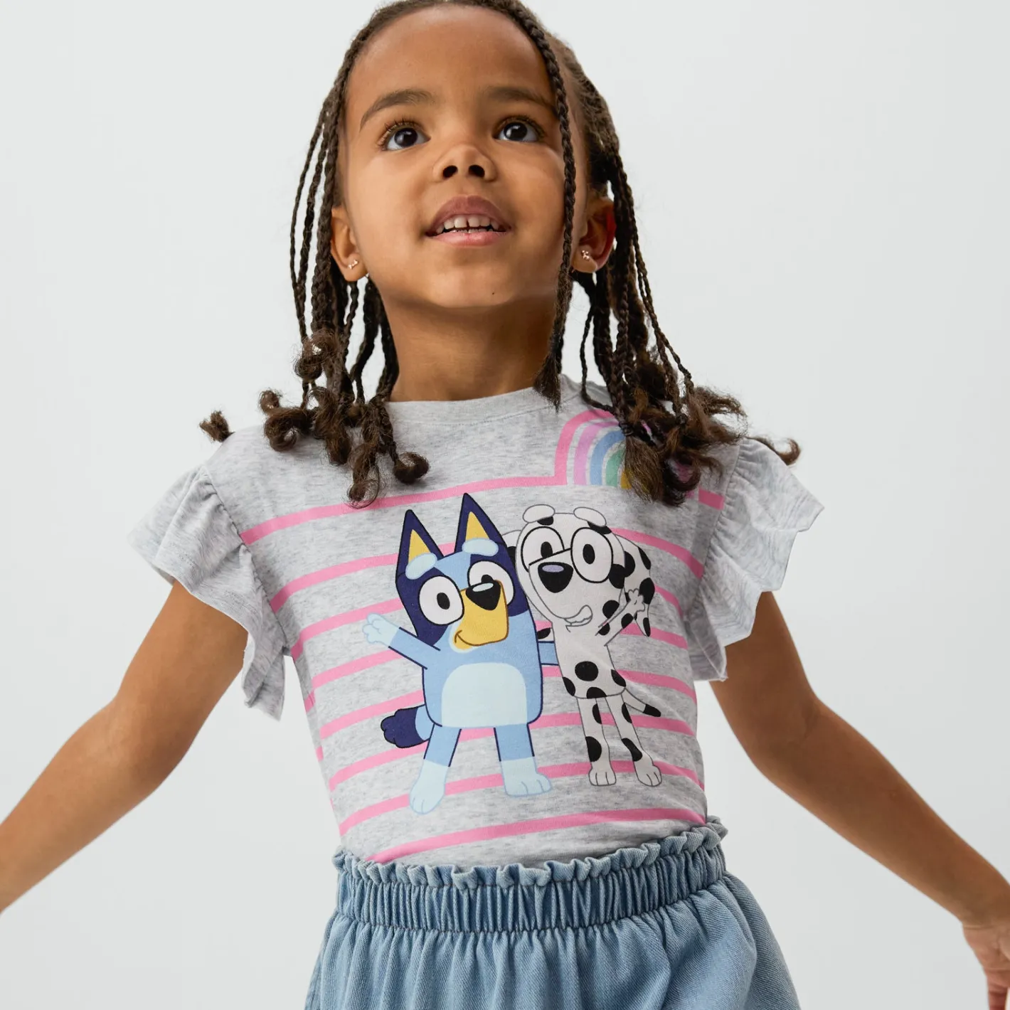 Tops & Tees|Tops & Tees<Little Sleepies Flutter Tee Bluey & Friends