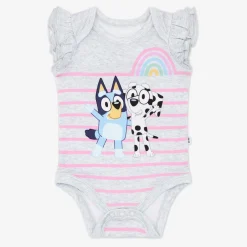 Bamboo Baby Clothes|Bodysuits<Little Sleepies Flutter Bodysuit Bluey & Friends