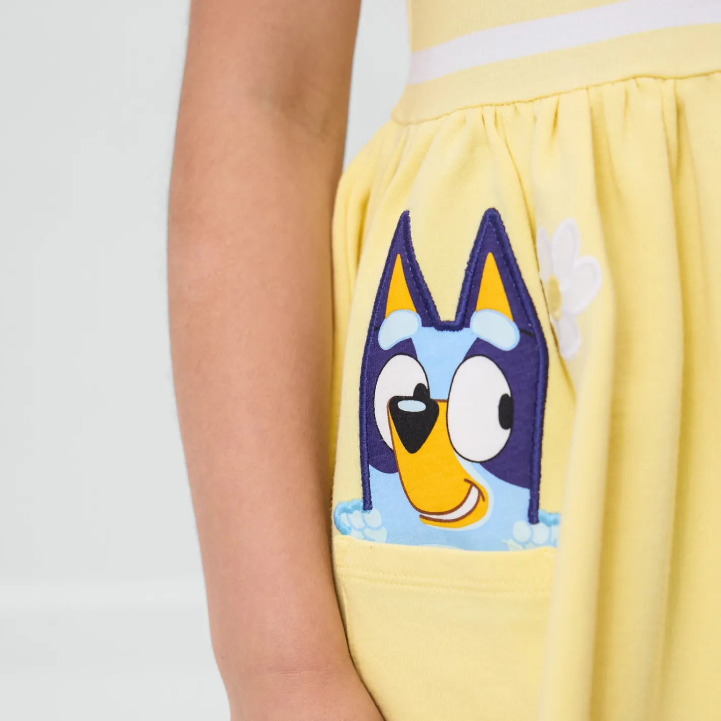 Bamboo Baby Clothes|Dresses<Little Sleepies Patch Pocket Dress with Bloomer Bluey Garden Games