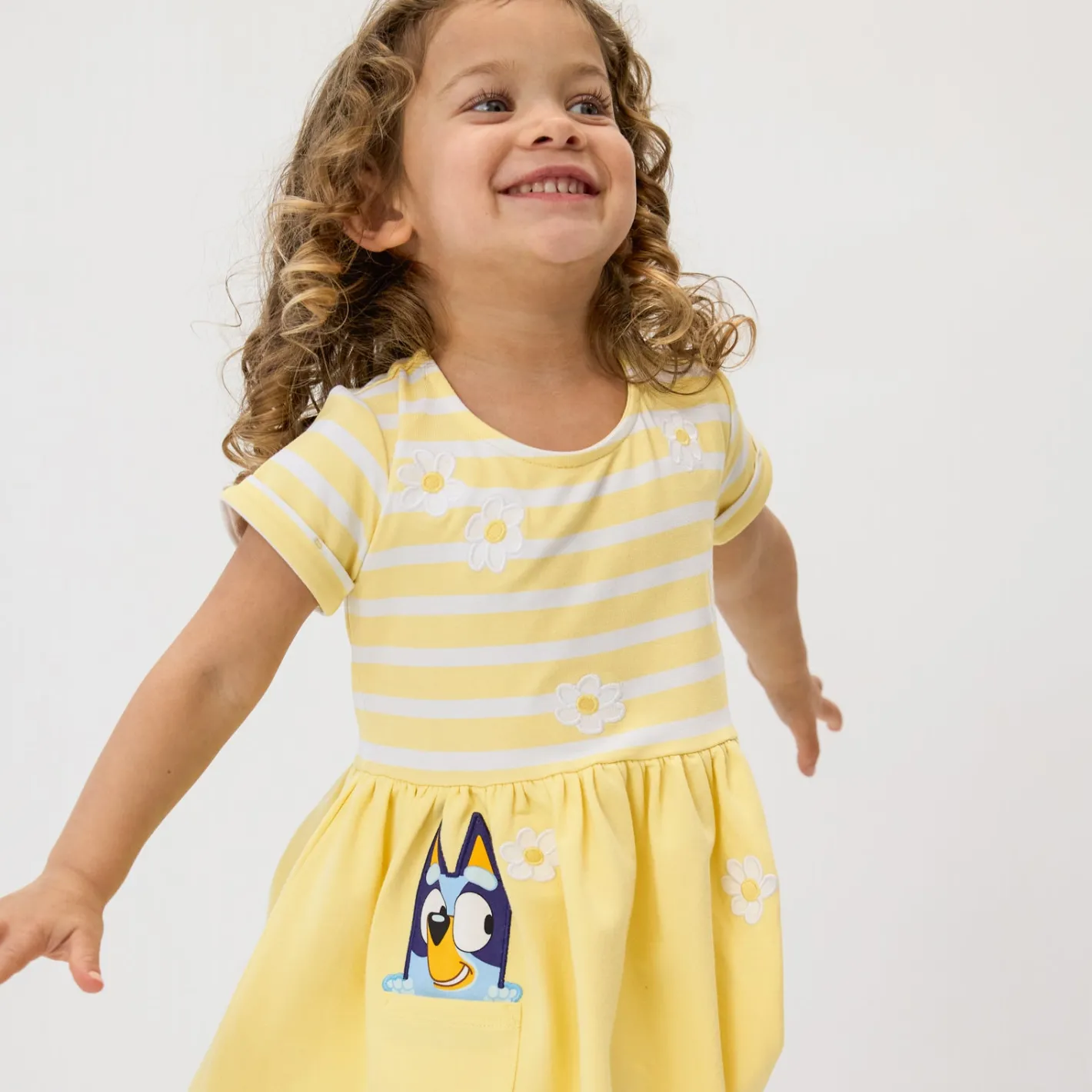 Bamboo Baby Clothes|Dresses<Little Sleepies Patch Pocket Dress with Bloomer Bluey Garden Games
