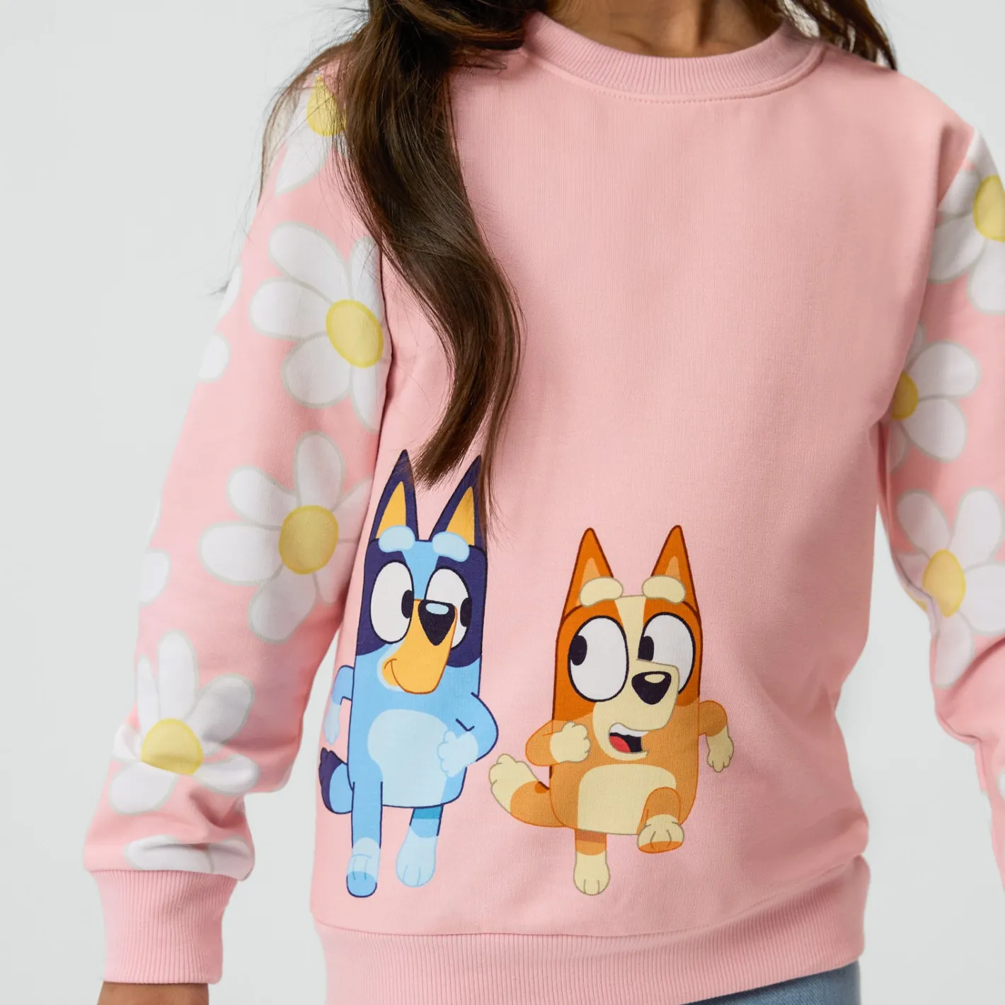 Sweaters & Hoodies|Sweaters & Hoodies<Little Sleepies Crewneck Sweatshirt Bluey Garden Games