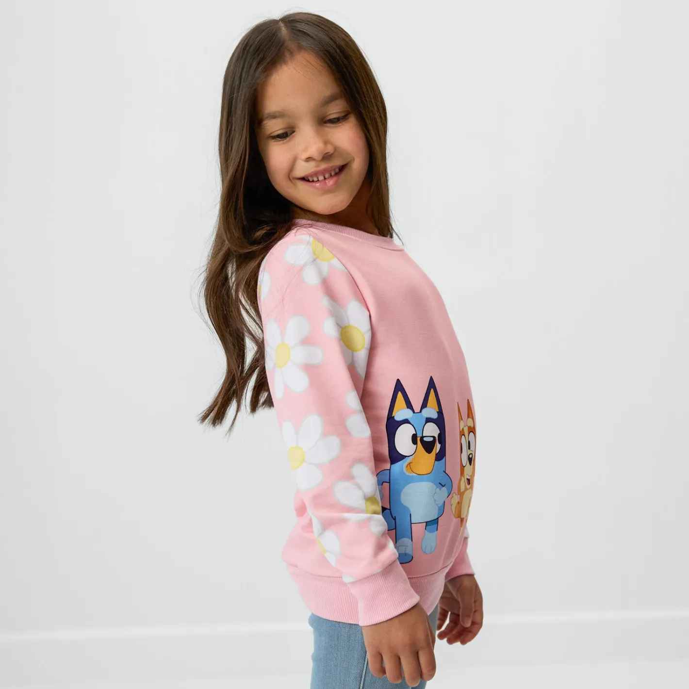 Sweaters & Hoodies|Sweaters & Hoodies<Little Sleepies Crewneck Sweatshirt Bluey Garden Games