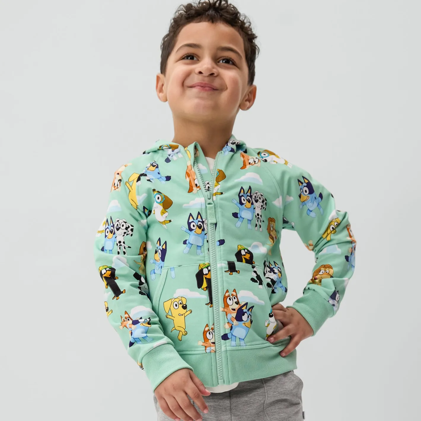 Tops & Tees|Tops & Tees<Little Sleepies Zip Hoodie Bluey Sky's The Limit
