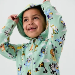 Tops & Tees|Tops & Tees<Little Sleepies Zip Hoodie Bluey Sky's The Limit