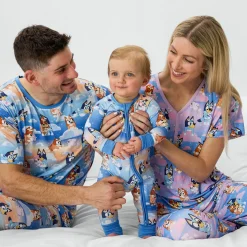 Mommy & Me|Mommy & Me<Little Sleepies Women's Short Sleeve Pajama Top Bluey Sleepytime