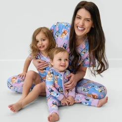 Mommy & Me|Mommy & Me<Little Sleepies Women's Short Sleeve Pajama Top Bluey Sleepytime