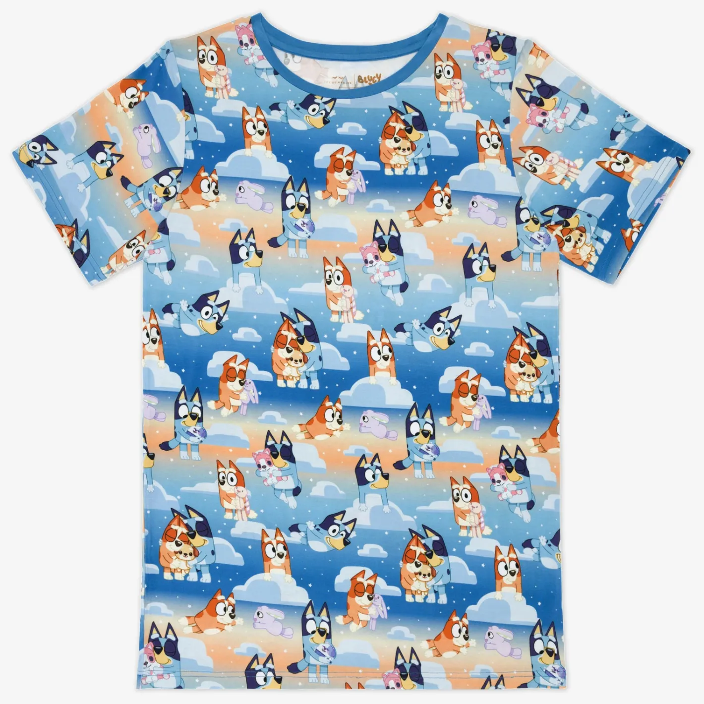 Daddy & Me|Full Family Matching<Little Sleepies Men's Short Sleeve Pajama Top Bluey Sleepytime