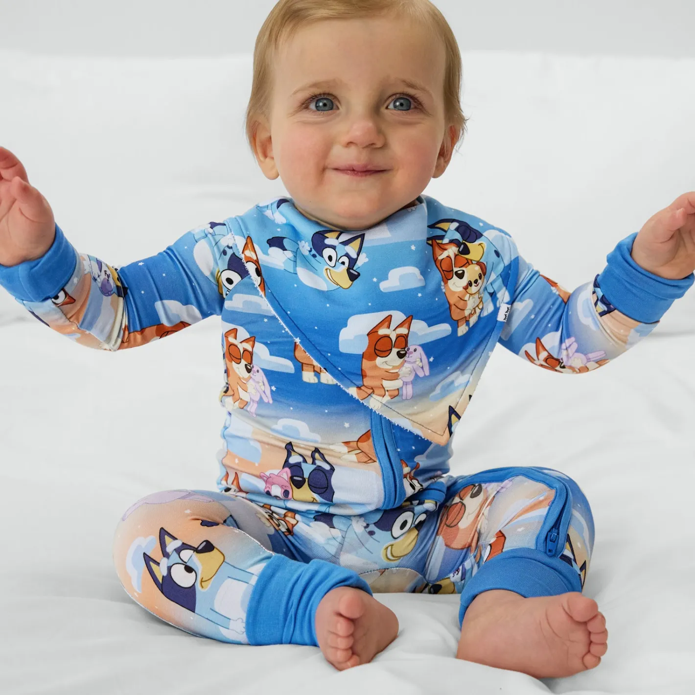 Bibs<Little Sleepies Bandana Bib Bluey Sleepytime