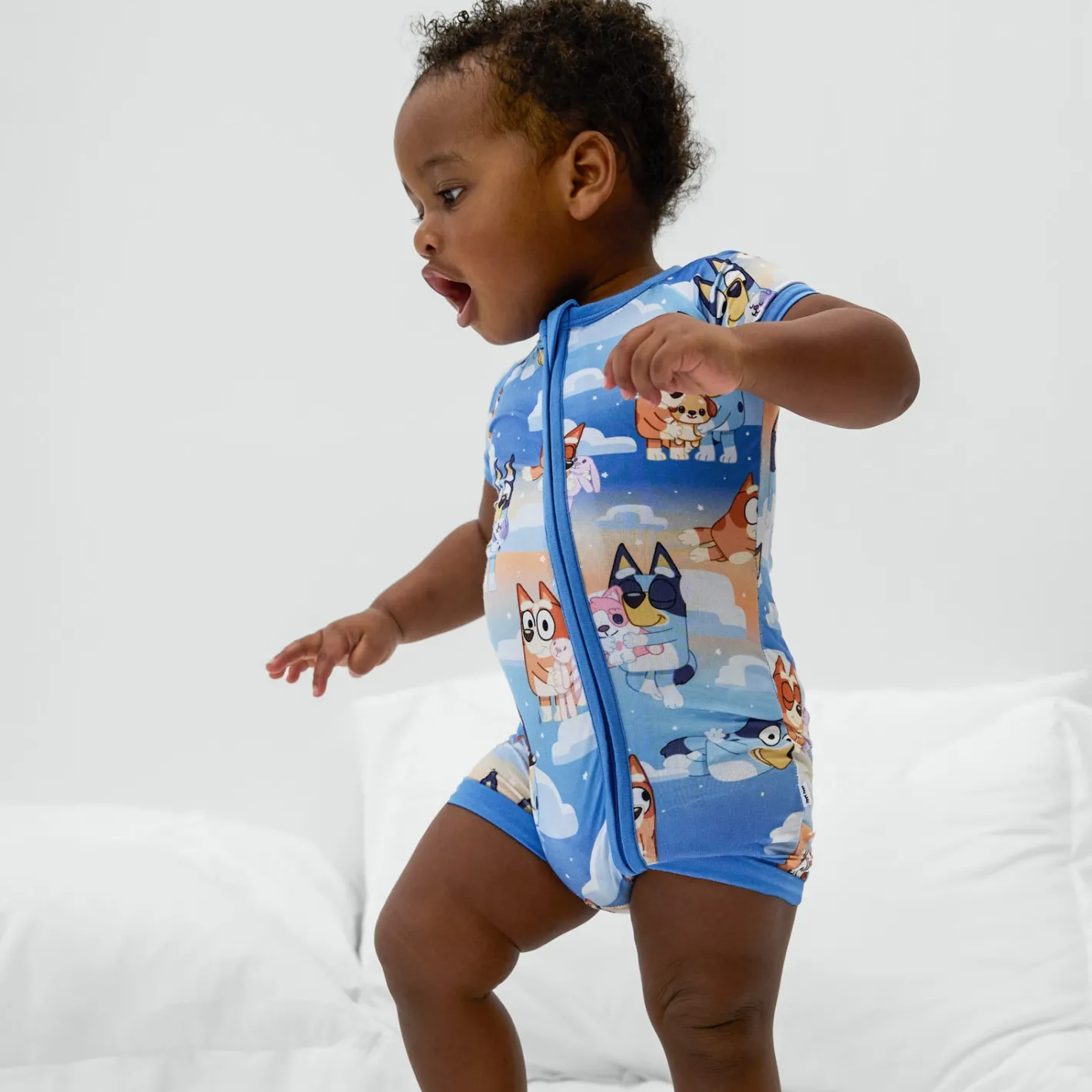 Zippies|Mommy & Me<Little Sleepies Shorty Zippy Bluey Sleepytime