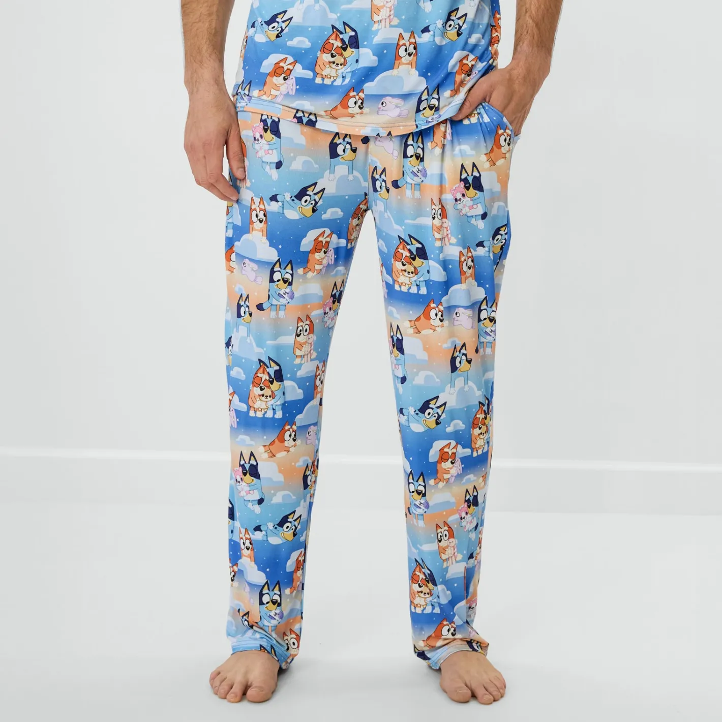 Daddy & Me|Full Family Matching<Little Sleepies Men's Pajama Pants Bluey Sleepytime
