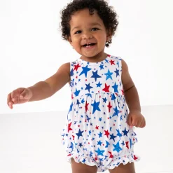 Bamboo Baby Clothes|Rompers<Little Sleepies Bubble Romper Bright Stars