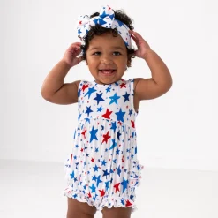 Bamboo Baby Clothes|Rompers<Little Sleepies Bubble Romper Bright Stars