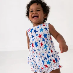 Bamboo Baby Clothes|Rompers<Little Sleepies Bubble Romper Bright Stars