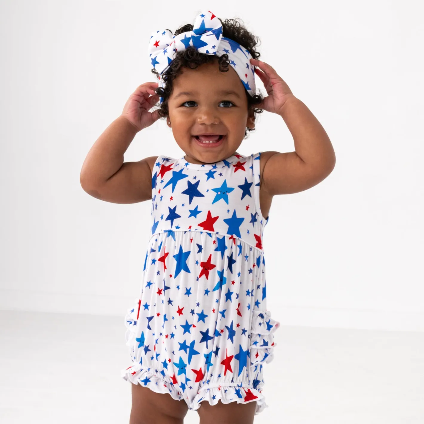 Hats & Headbands<Little Sleepies Luxe Bow Headband Bright Stars
