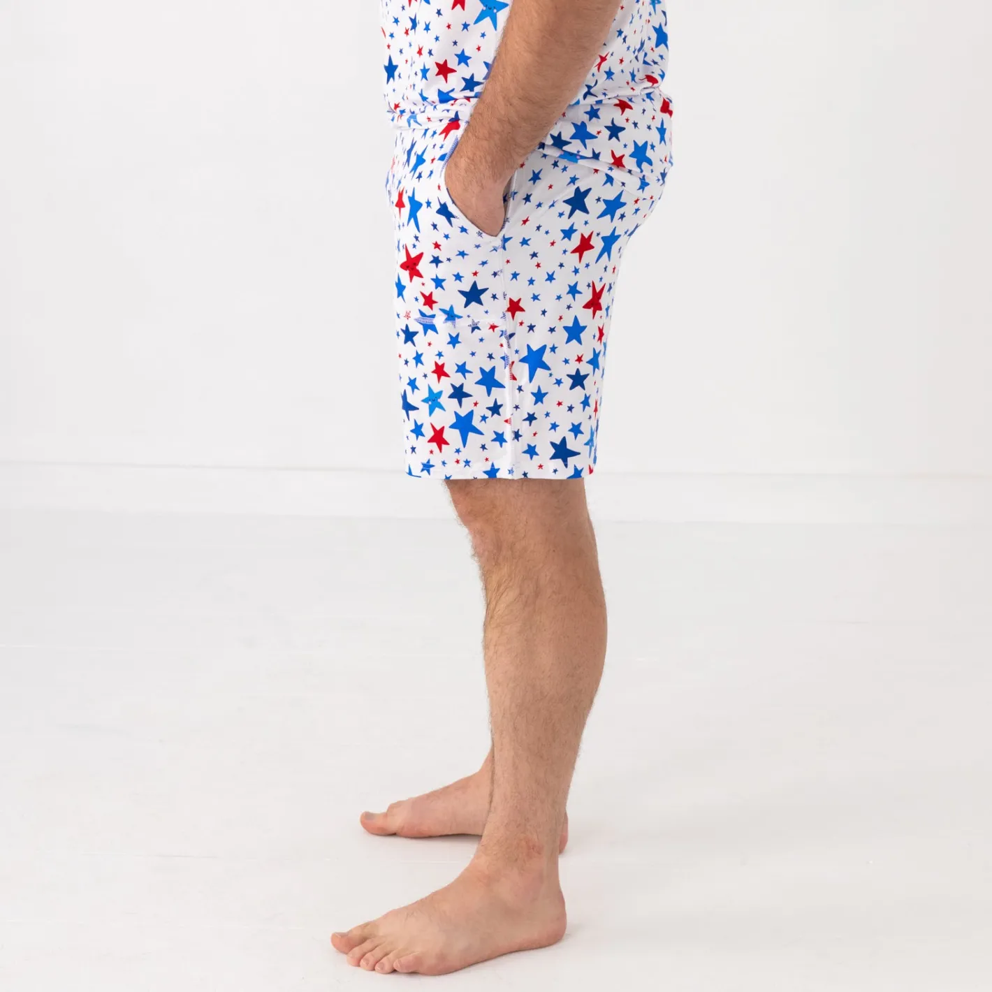 Daddy & Me|Full Family Matching<Little Sleepies Men's Pajama Shorts Bright Stars