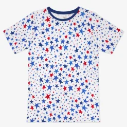 Daddy & Me|Full Family Matching<Little Sleepies Men's Short Sleeve Pajama Top Bright Stars