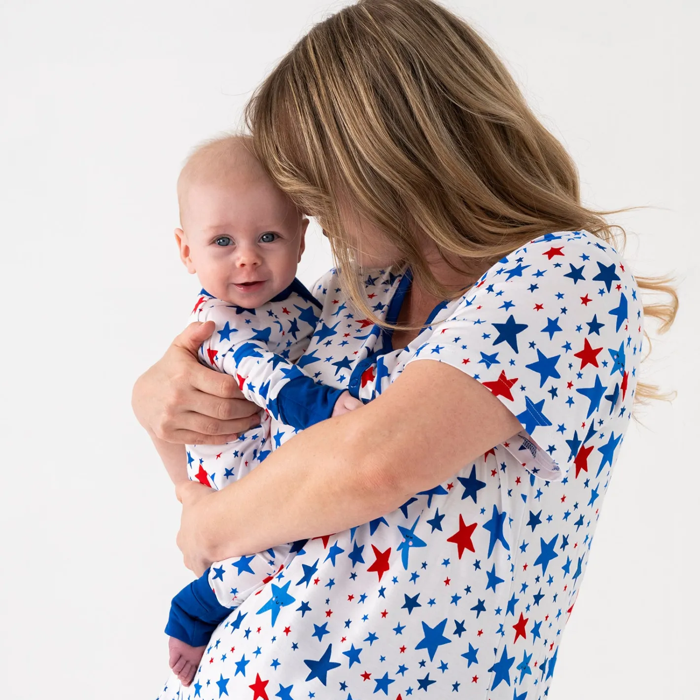 Mommy & Me|Mommy & Me<Little Sleepies Women's Short Sleeve Pajama Top Bright Stars