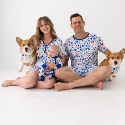 Mommy & Me|Mommy & Me<Little Sleepies Women's Short Sleeve Pajama Top Bright Stars