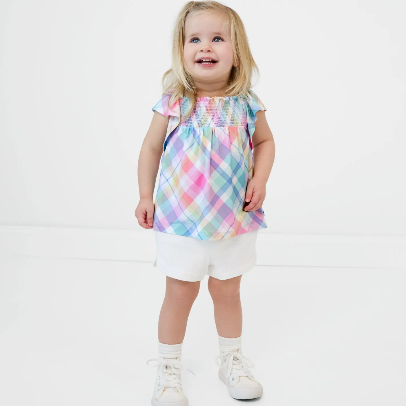 Everyday Essentials|Everyday Essentials<Little Sleepies Denim Shorts Bright White
