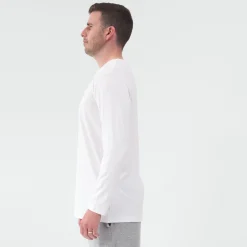 Daddy & Me|Full Family Matching<Little Sleepies Men's Pajama Top Bright White