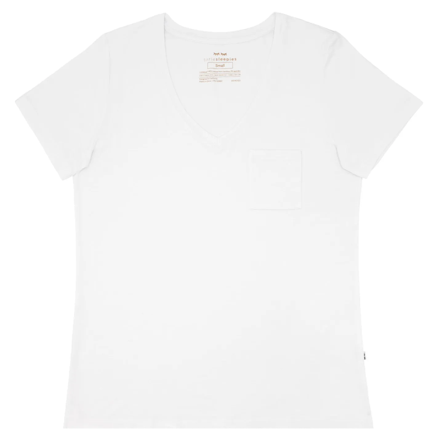 Women's Pajamas|Women's Tees<Little Sleepies Perfect Pocket Tee Bright White