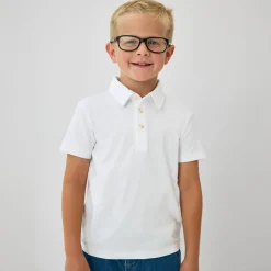 Tops & Tees|Tops & Tees<Little Sleepies Polo Shirt Bright White