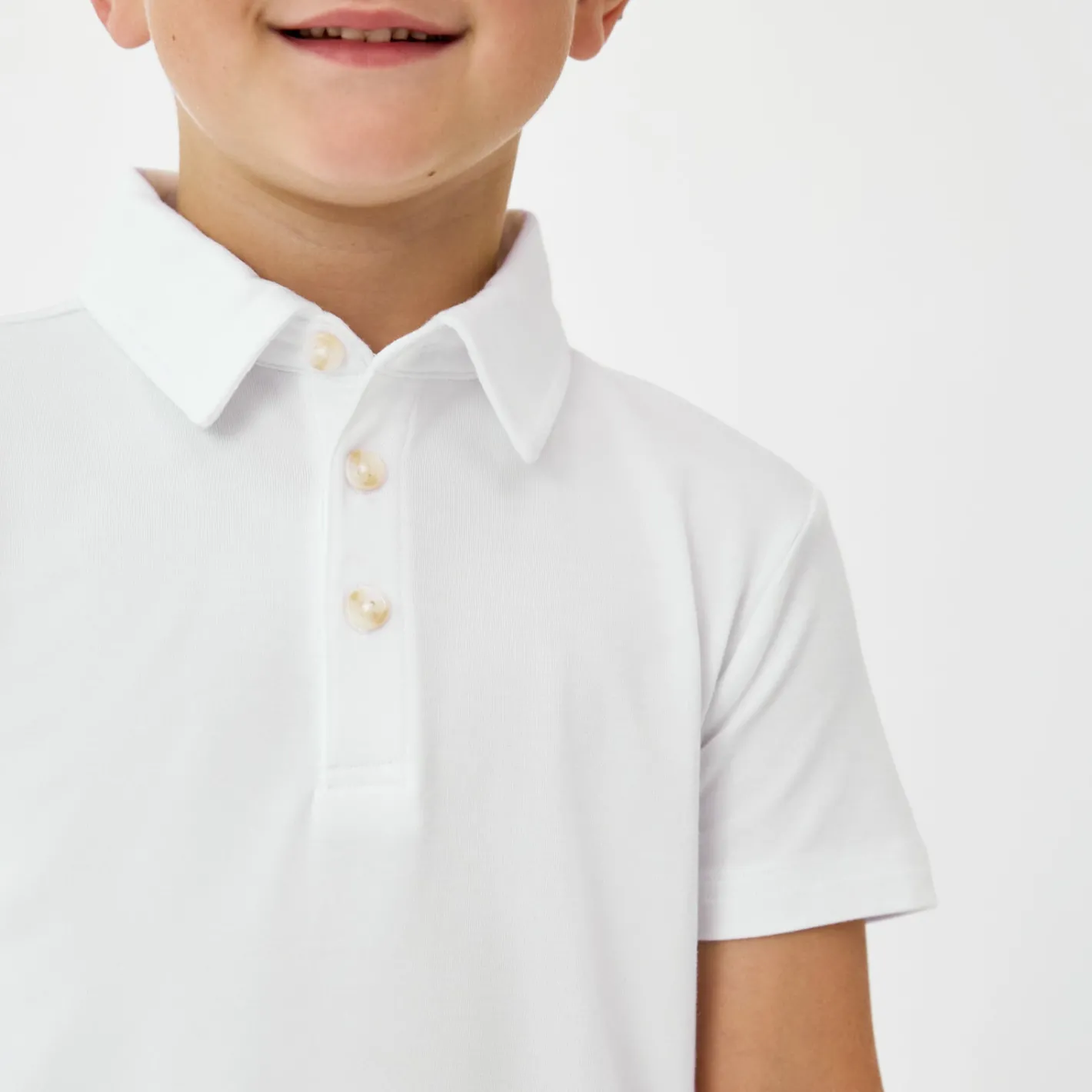 Tops & Tees|Tops & Tees<Little Sleepies Polo Shirt Bright White