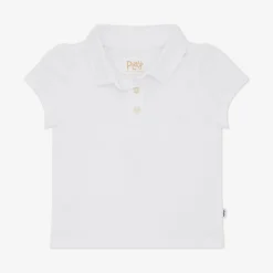 Tops & Tees|Tops & Tees<Little Sleepies Puff Sleeve Polo Bright White