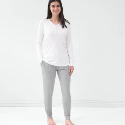 Mommy & Me|Mommy & Me<Little Sleepies Women's Pajama Top Bright White