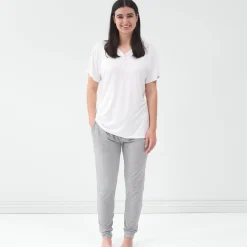 Mommy & Me|Mommy & Me<Little Sleepies Women's Short Sleeve Pajama Top Bright White