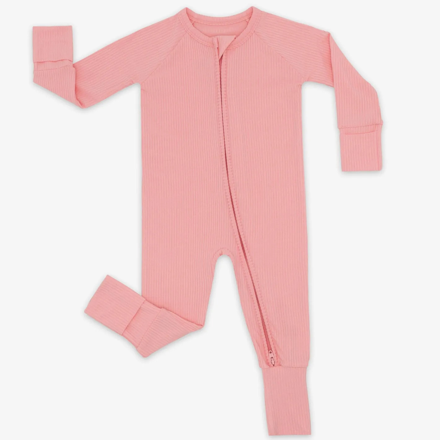 Zippies<Little Sleepies Ribbed Zippy Bubblegum