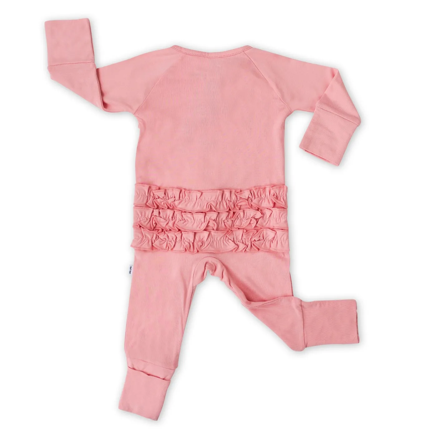 Zippies<Little Sleepies Zippy Bubblegum & Heather Gray Ruffle