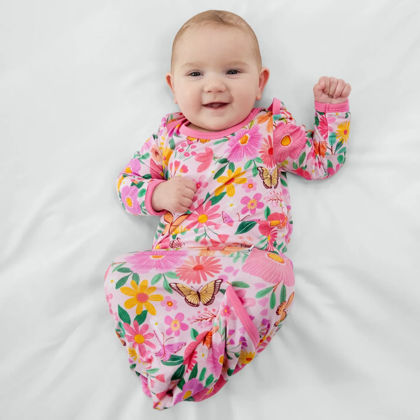 Layette|Infant Gowns<Little Sleepies Infant Gown Butterfly Blooms