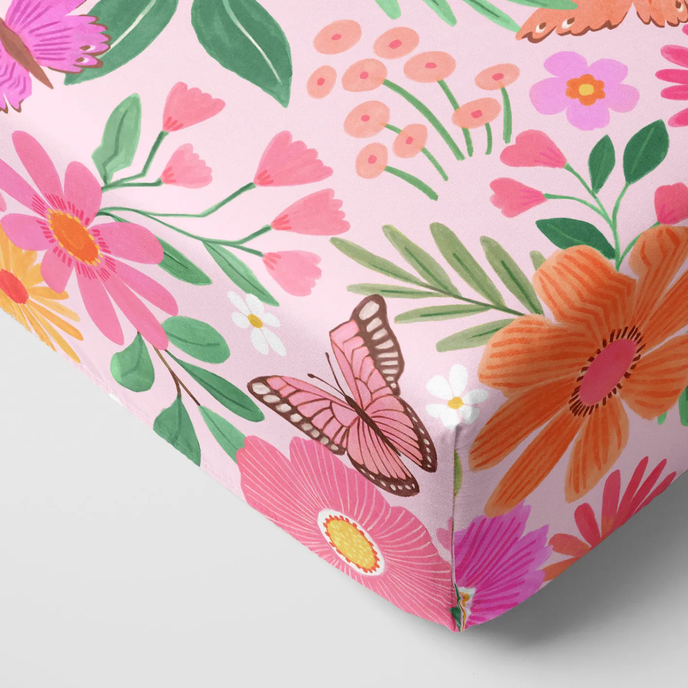Sheets<Little Sleepies Fitted Crib Sheet Butterfly Blooms