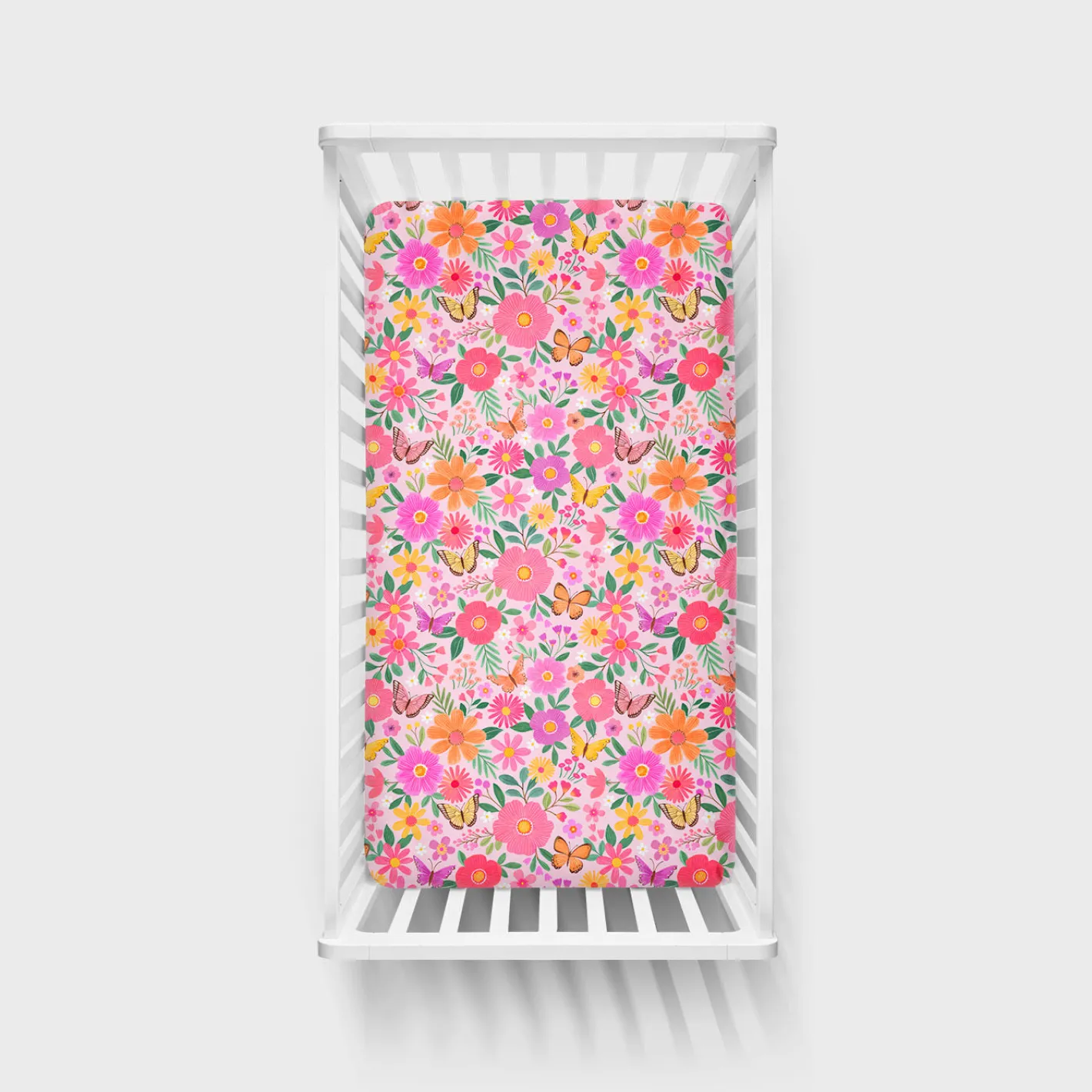 Sheets<Little Sleepies Fitted Crib Sheet Butterfly Blooms